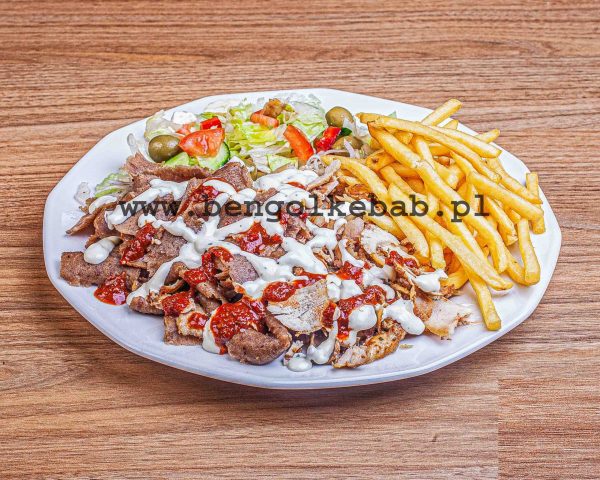 Talerz kebab xl z frytkami